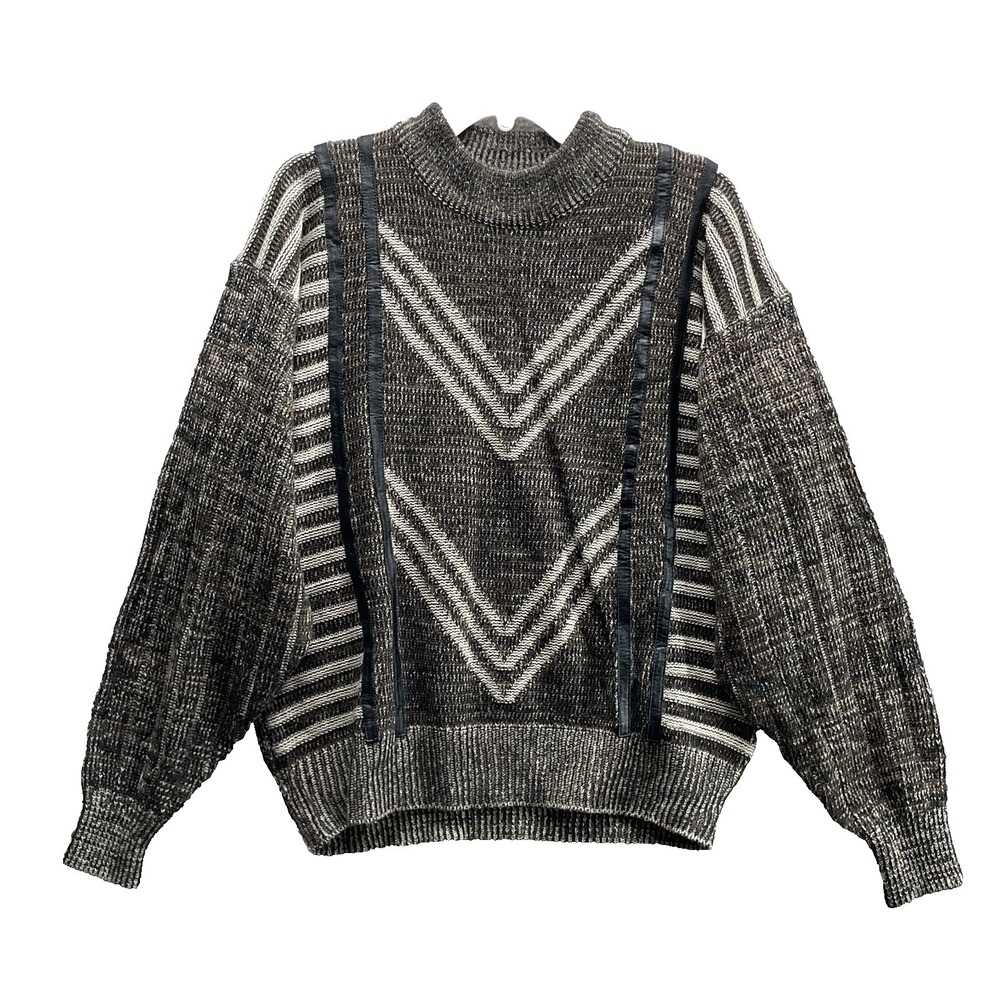 Vintage City Streets Sweater Mens XL Chunky Knit 90's Cabin Grandpa Academia Y2k